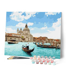 Cargar imagen en el visor de la galería, Pintar Por Números - Belleza En El Canal - Figuredart - Barcos Romanticismo