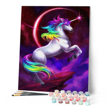 Cargar imagen en el visor de la galería, Pintar Por Números - Unicornio Colorido - Figuredart - Animales