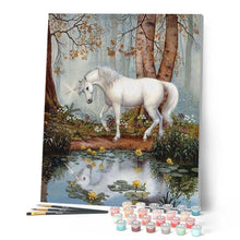 Cargar imagen en el visor de la galería, Pintar Por Números - Unicornio En El Bosque - Figuredart - Animales