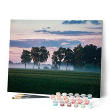 Cargar imagen en el visor de la galería, Pintar Por Números - Árboles En La Niebla - Figuredart - Paisajes Árboles