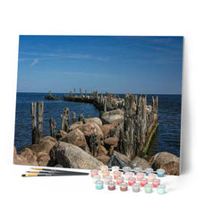 Cargar imagen en el visor de la galería, Pintar Por Números - Camino Por El Río Pequeño - Figuredart - Paisajes