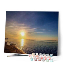 Cargar imagen en el visor de la galería, Pintar Por Números - La Puesta Del Sol Del Mar - Figuredart - Paisajes