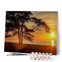 Cargar imagen en el visor de la galería, Pintar Por Números - Los Árboles En La Oscuridad - Figuredart - Paisajes Árboles