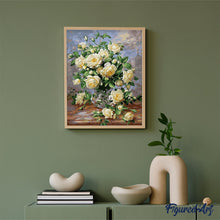 Cargar imagen en el visor de la galería, Pintar Por Números - Camelias Blancas - Figuredart - Flores