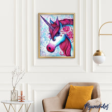 Cargar imagen en el visor de la galería, Pintar Por Números - Unicornio Rojo - Figuredart - Animales Infantil
