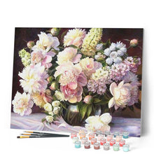 Cargar imagen en el visor de la galería, Pintar Por Números - Florero De Cristal 1 - Figuredart - Flores