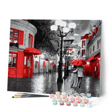 Cargar imagen en el visor de la galería, Pintar Por Números - Calle De Neón - Figuredart - Ciudades Romanticismo