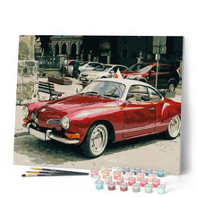 Cargar imagen en el visor de la galería, Pintar Por Números - Coche Rojo - Figuredart - Ciudades Motos Y Coches Vintage