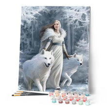 Cargar imagen en el visor de la galería, Pintar Por Números - Belleza Blanca - Figuredart - Animales