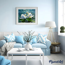 Cargar imagen en el visor de la galería, Pintar Por Números - Lago De Los Cisnes 1 - Figuredart - Animales