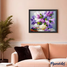 Cargar imagen en el visor de la galería, Pintar Por Números - Lavanda Colorido - Figuredart - Flores
