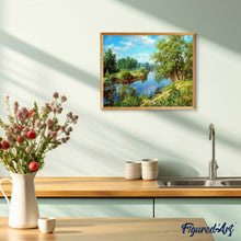 Cargar imagen en el visor de la galería, Pintar Por Números - Paisaje De Ribera - Figuredart - Paisajes