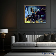 Cargar imagen en el visor de la galería, Pintar Por Números - Chica Tocando Piano - Figuredart - Baile