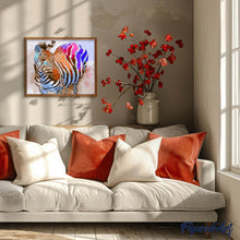 Cargar imagen en el visor de la galería, Pintar Por Números - Cebra Del Arco Iris - Figuredart - Animales