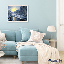 Cargar imagen en el visor de la galería, Pintar Por Números - Bosque Nevado - Figuredart - Paisajes