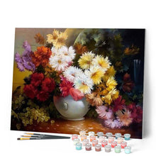 Cargar imagen en el visor de la galería, Pintar Por Números - Jarrón De Crisantemo - Figuredart - Flores