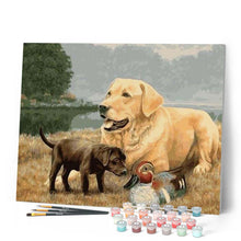 Cargar imagen en el visor de la galería, Pintar Por Números - Perro Golden Retriever - Figuredart - Animales Perros