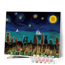 Cargar imagen en el visor de la galería, Pintar Por Números - Noche Estrellada - Figuredart - Animales Barcos