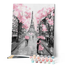 Cargar imagen en el visor de la galería, Pintar Por Números - Torre Rosa - Figuredart - Ciudades
