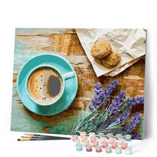 Cargar imagen en el visor de la galería, Pintar Por Números - Galletas De Café - Figuredart - Cocina Flores