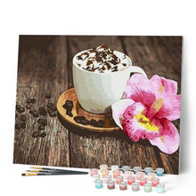Cargar imagen en el visor de la galería, Pintar Por Números - Flor De Café - Figuredart - Flores