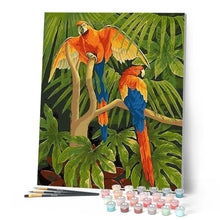 Cargar imagen en el visor de la galería, Pintar Por Números - Amor Entre Loros - Figuredart - Animales