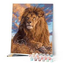 Cargar imagen en el visor de la galería, Pintar Por Números - Leon Coloreado - Figuredart - Animales Leones