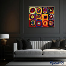 Cargar imagen en el visor de la galería, Pintar Por Números - Círculos Concéntricos - Figuredart - Pintura Abstracta
