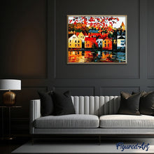 Cargar imagen en el visor de la galería, Pintar Por Números - Ciudad Tranquila - Figuredart - Ciudades