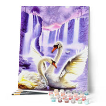Cargar imagen en el visor de la galería, Pintar Por Números - Pareja De Cisnes - Figuredart - Animales