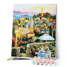 Cargar imagen en el visor de la galería, Pintar Por Números - Bélgica Por La Tarde - Figuredart - Ciudades