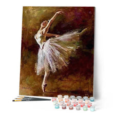 Cargar imagen en el visor de la galería, Pintar Por Números - Ballet Blanco - Figuredart - Baile