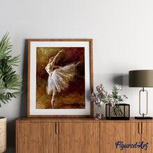 Cargar imagen en el visor de la galería, Pintar Por Números - Ballet Blanco - Figuredart - Baile