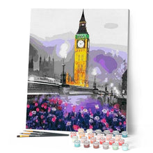 Cargar imagen en el visor de la galería, Pintar Por Números - Big Ben Jardín - Figuredart - Ciudades