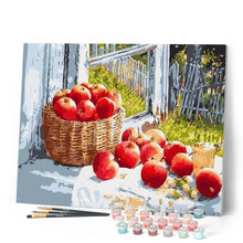 Cargar imagen en el visor de la galería, Pintar Por Números - Manzanas Rojas - Figuredart - Cocina