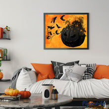 Cargar imagen en el visor de la galería, Pintar Por Números - Calabazas Negras - Figuredart - Halloween
