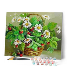 Cargar imagen en el visor de la galería, Pintar Por Números - Margaritas Y Flores En Pequeña Cereza - Figuredart - Flores