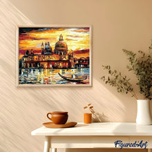 Cargar imagen en el visor de la galería, Pintar Por Números - Cielo Dorado En Venecia - Figuredart - Ciudades