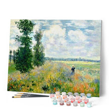Cargar imagen en el visor de la galería, Pintar Por Números - Campo De Amapolas Monet - Figuredart - Paisajes