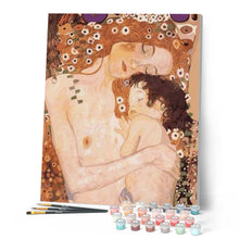 Cargar imagen en el visor de la galería, Pintar Por Números - Madre Y Hijo - Figuredart - Reproducción De Obras De Arte Retrato