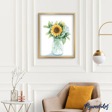 Cargar imagen en el visor de la galería, Pintar Por Números - Botella De Girasoles - Figuredart - Flores