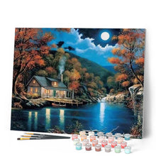 Cargar imagen en el visor de la galería, Pintar Por Números - Noche De La Luna Llena - Figuredart - Romanticismo