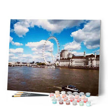 Cargar imagen en el visor de la galería, Pintar Por Números - Noria London Eye - Figuredart - Ciudades