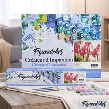 Cargar imagen en el visor de la galería, Pintar Por Números - Tulipanes De Color Rosa - Figuredart - Flores