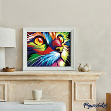 Cargar imagen en el visor de la galería, Pintar Por Números - Lince Coloreado - Figuredart - Animales Pop Art