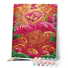 Cargar imagen en el visor de la galería, Pintar Por Números - Flamencos Rosas - Figuredart - Animales