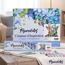 Cargar imagen en el visor de la galería, Pintar Por Números - Dos Jirafas De Color - Figuredart - Animales Pop Art