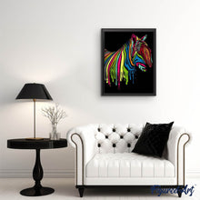 Cargar imagen en el visor de la galería, Pintar Por Números - Cebra Colorido - Figuredart - Animales Pop Art