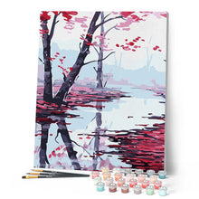 Cargar imagen en el visor de la galería, Pintar Por Números - Hoja De Arce Roja - Figuredart - Paisajes