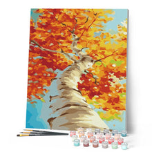 Cargar imagen en el visor de la galería, Pintar Por Números - Álamo En Otoño - Figuredart - Paisajes